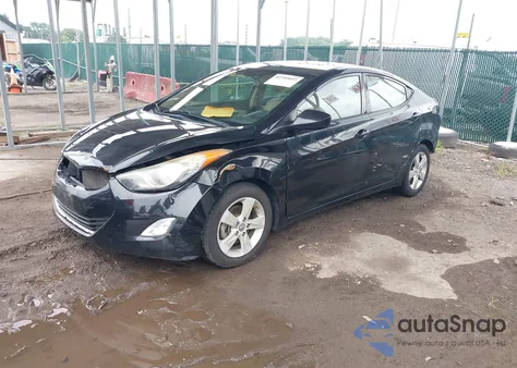 2013 Hyundai Elantra Gls from USA, damaged, VIN KMHDH4AE8DU814161